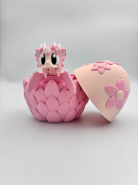 Hatchling Surprise: The Curious Blossom Dragon